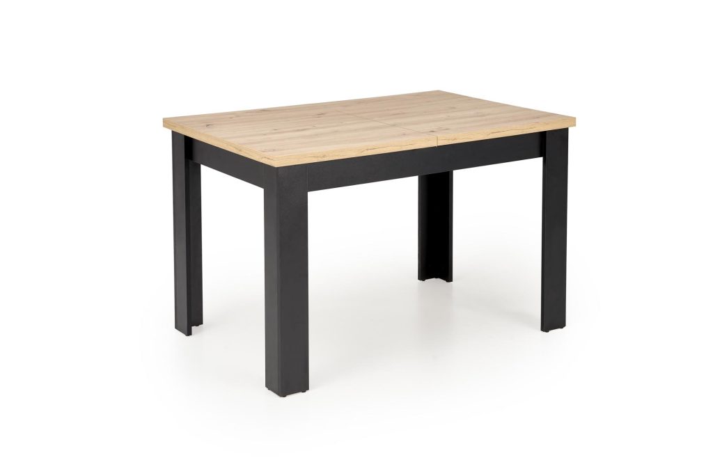 BAGIO stół rozkładany 120-160/80 cm dąb artisan/czarny (2p=1szt)