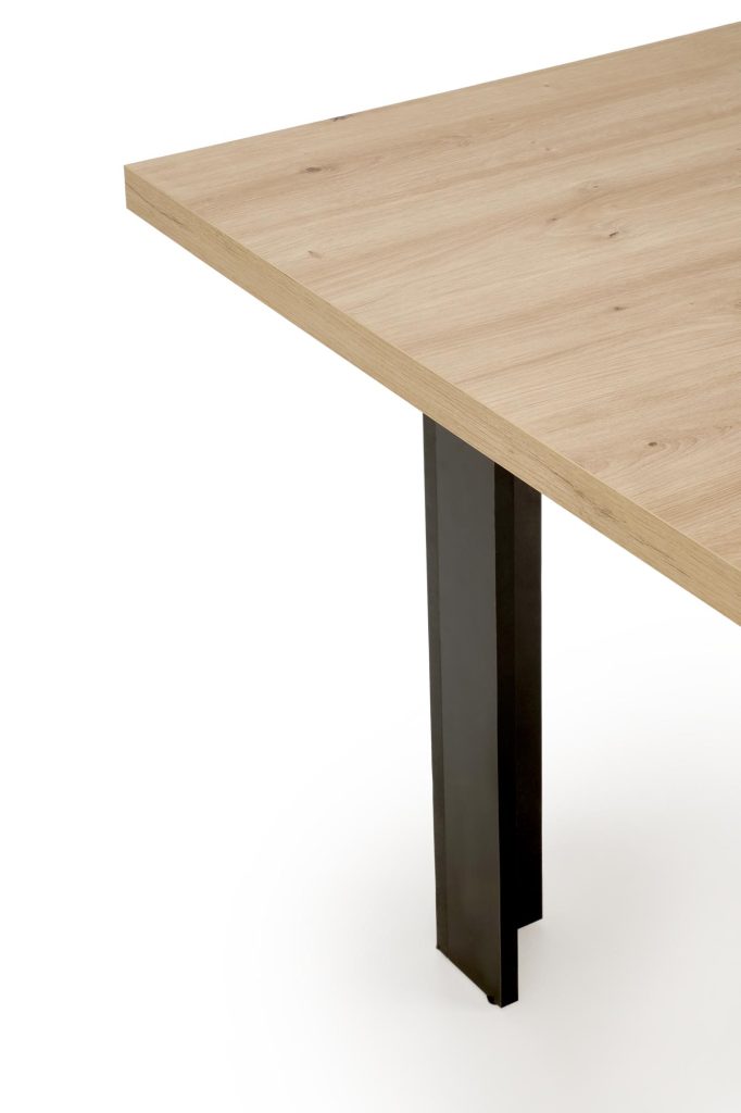 BAGIO stół rozkładany 120-160/80 cm dąb artisan/czarny (2p=1szt)
