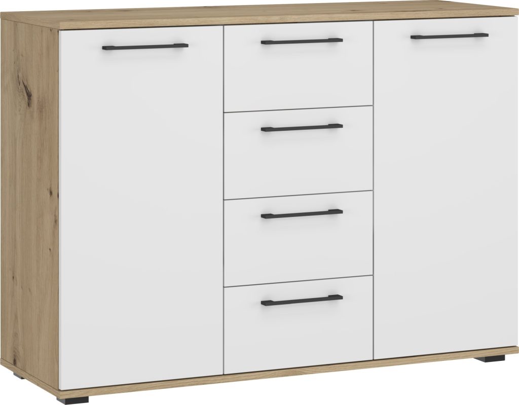 FORMO system szaf modułowych - KOMODA KM-2 dąb artisan/biały (2P=1SZT)