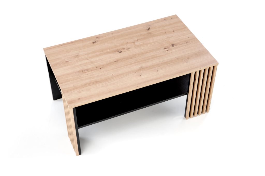 FEMINA ława dąb artisan/czarny (1p=1szt)