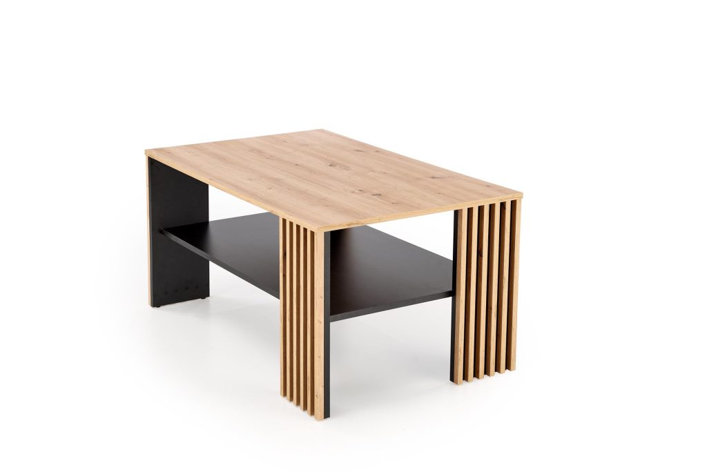 FEMINA ława dąb artisan/czarny (1p=1szt)