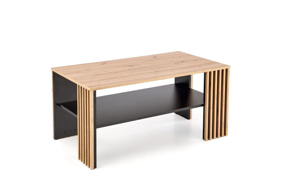 FEMINA ława dąb artisan/czarny (1p=1szt)