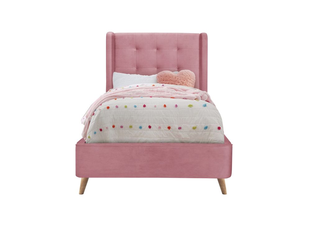 ESTELLA 90 cm łóżko różowy (4p=1szt)