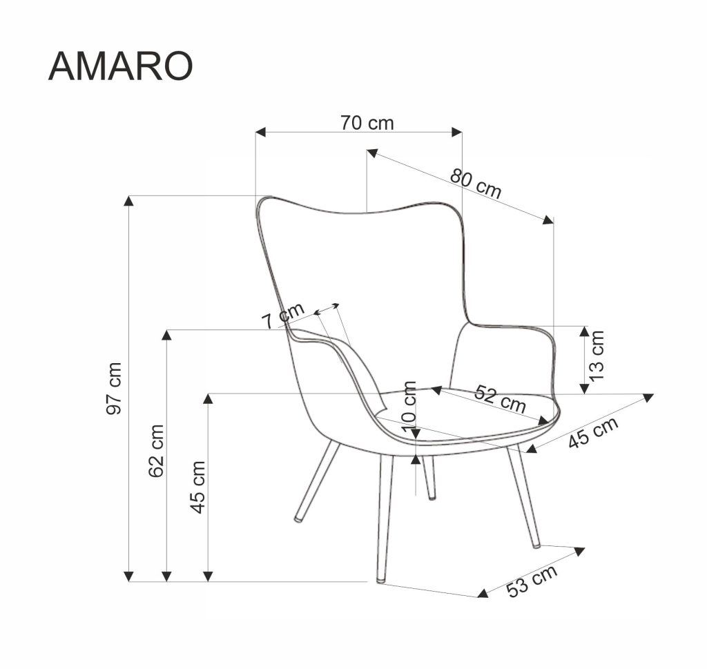 AMARO fotel wypoczynkowy, oliwkowy (1p=1szt)