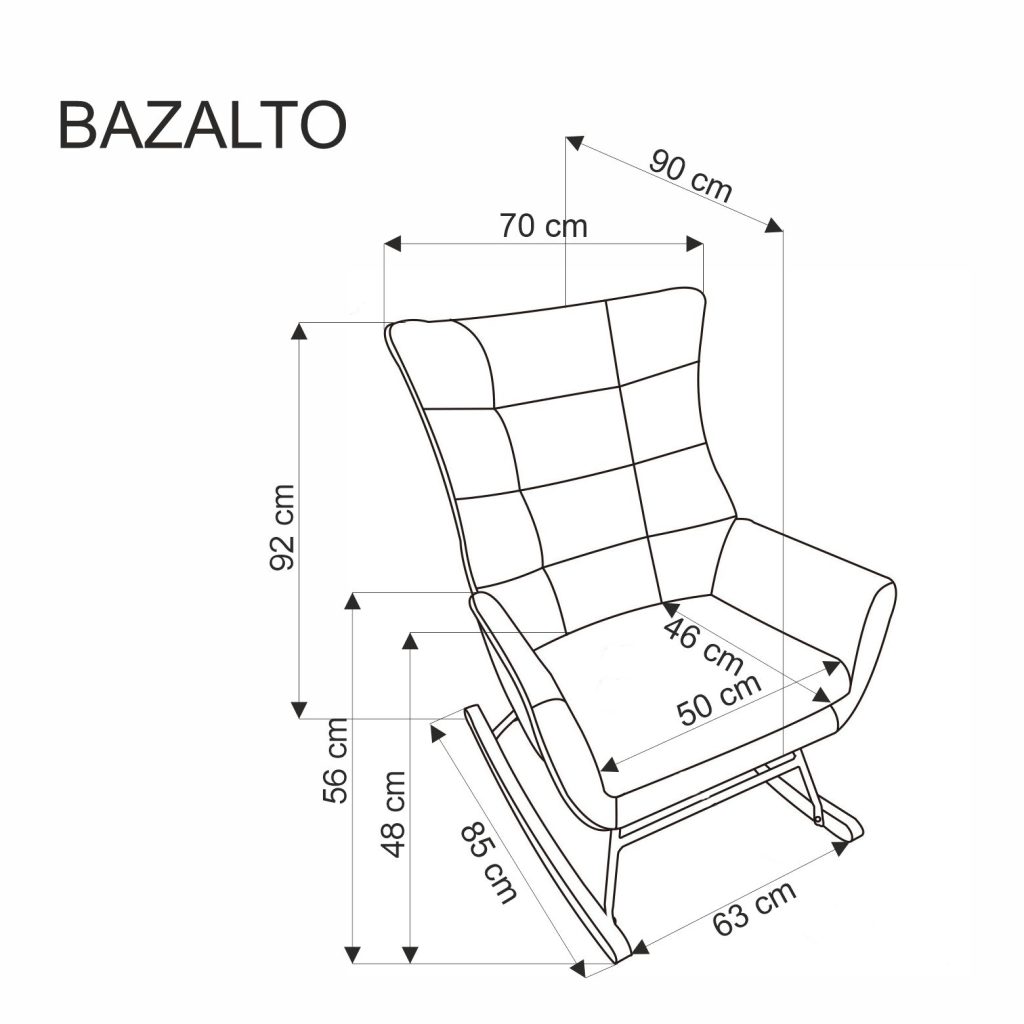 BAZALTO fotel bujany musztardowy (1p=1szt)