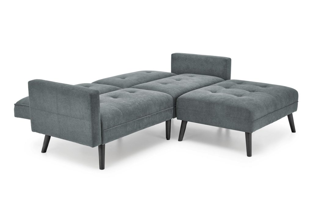 CORNELIUS sofa rozkładana z funkcją narożnika popiel (1p=1szt)