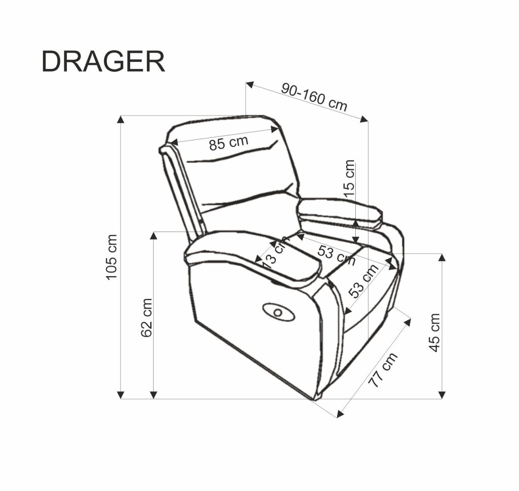 DRAGER fotel wypoczynkowy ciemny zielony (1p=1szt)