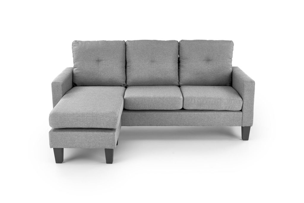 GERSON sofa z podnóżkiem popielaty (1p=1szt)