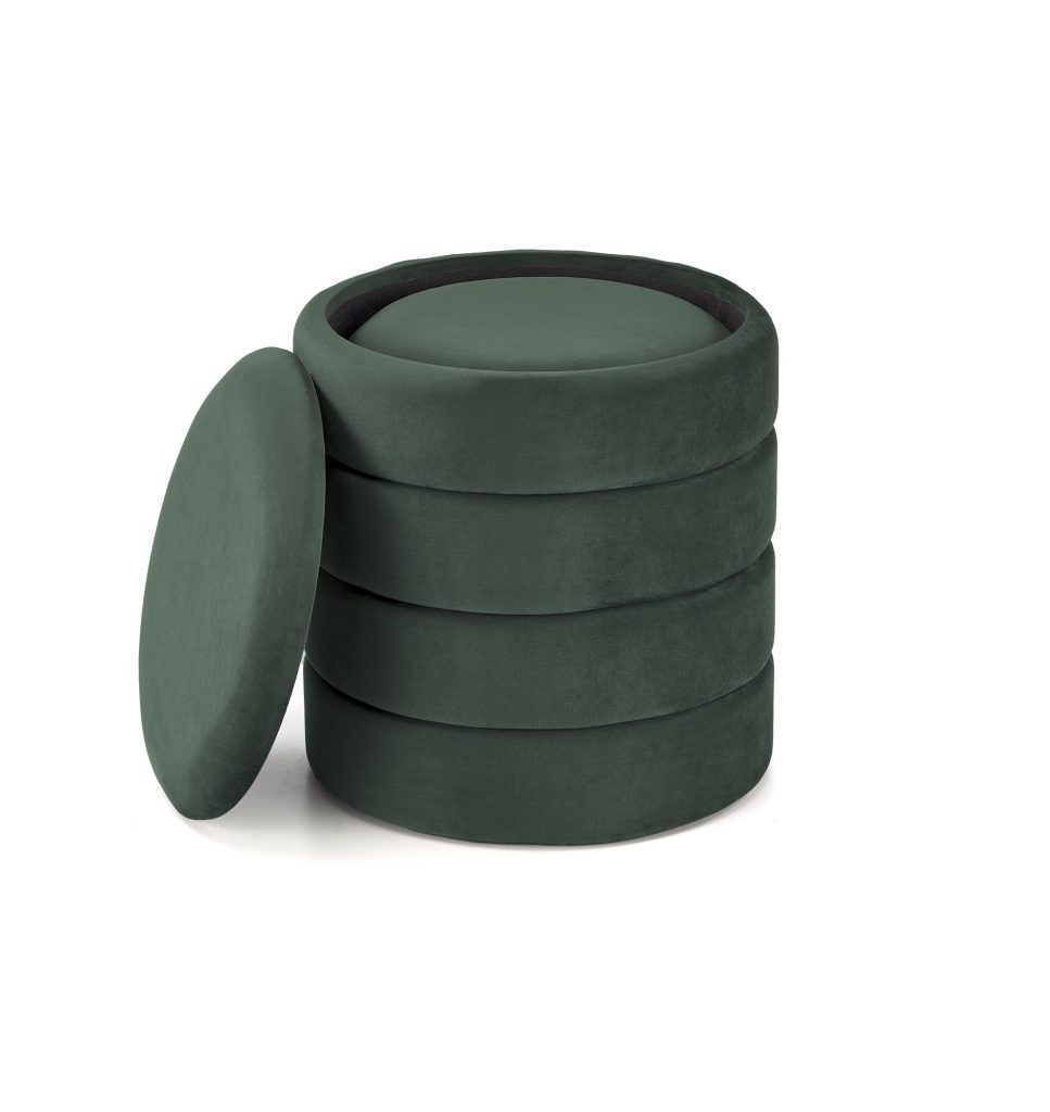 PACHO zestaw 2 puf, c.zielony (1p=1set)