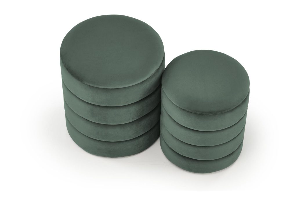 PACHO zestaw 2 puf, c.zielony (1p=1set)
