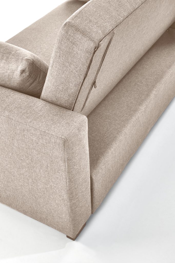 PAULINIO sofa rozkładana, beżowy (1p=1szt)