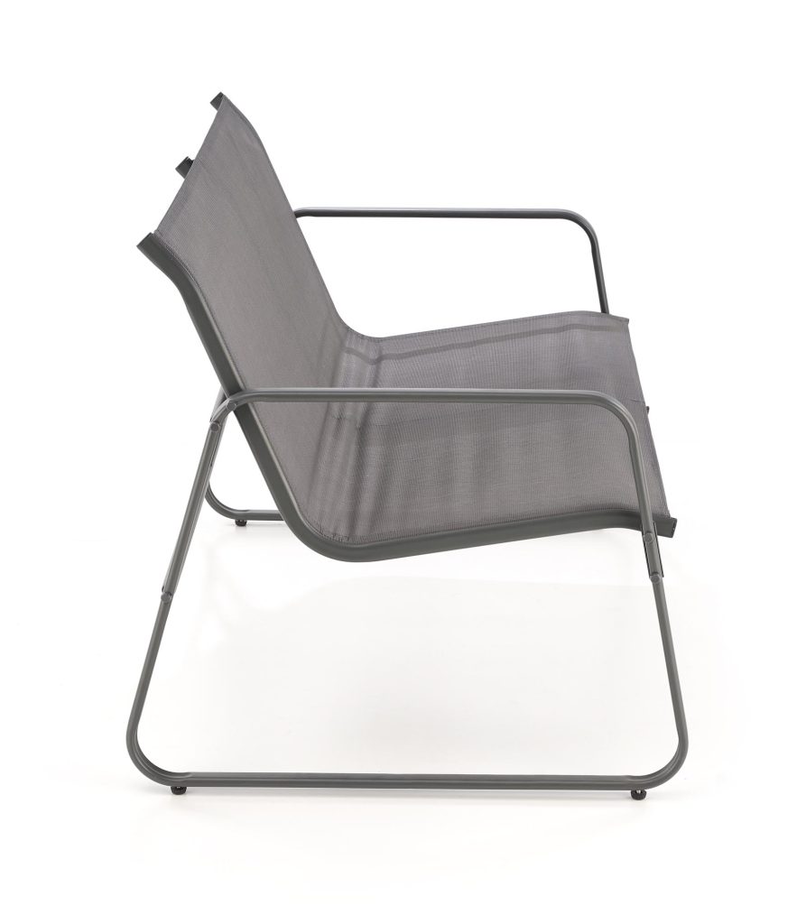 CONOR zestaw ogrodowy ( sofa + fotel 2x + ława ), ciemny popiel / jasny popiel (1p=1set)