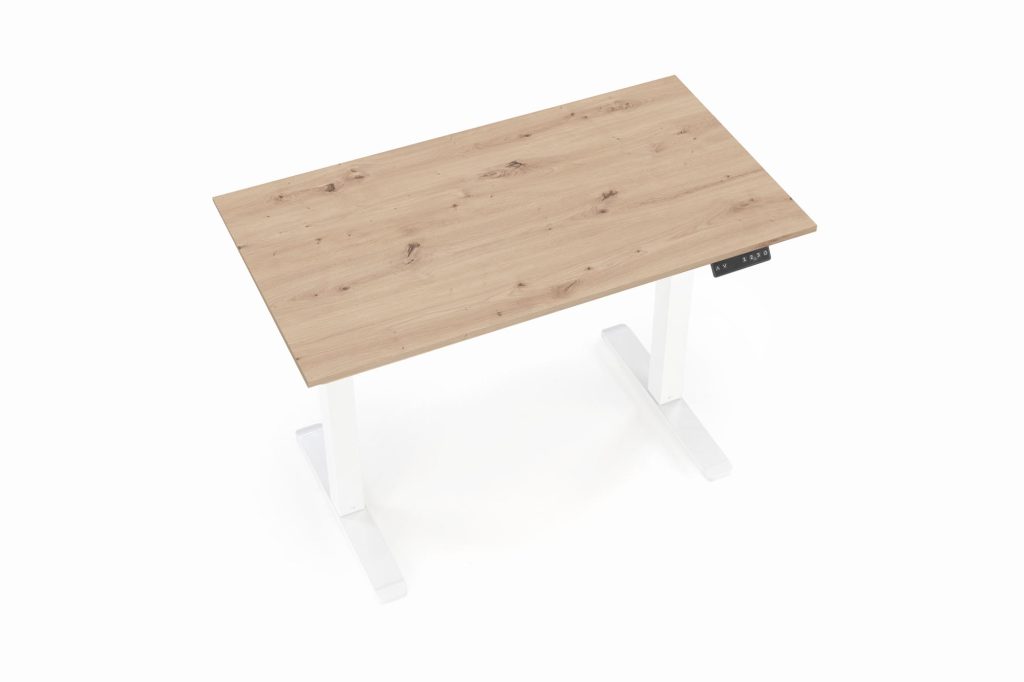 B53 biurko biurko z funkcją regulacji wysokości, dąb artisan / biały (2p=1szt)