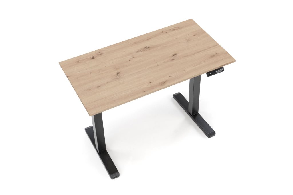 B53 biurko biurko z funkcją regulacji wysokości, dąb artisan / czarny (2p=1szt)