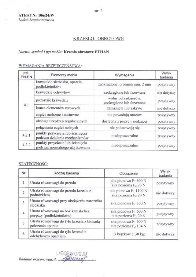 ETHAN fotel gabinetowy popielaty (1p=1szt)