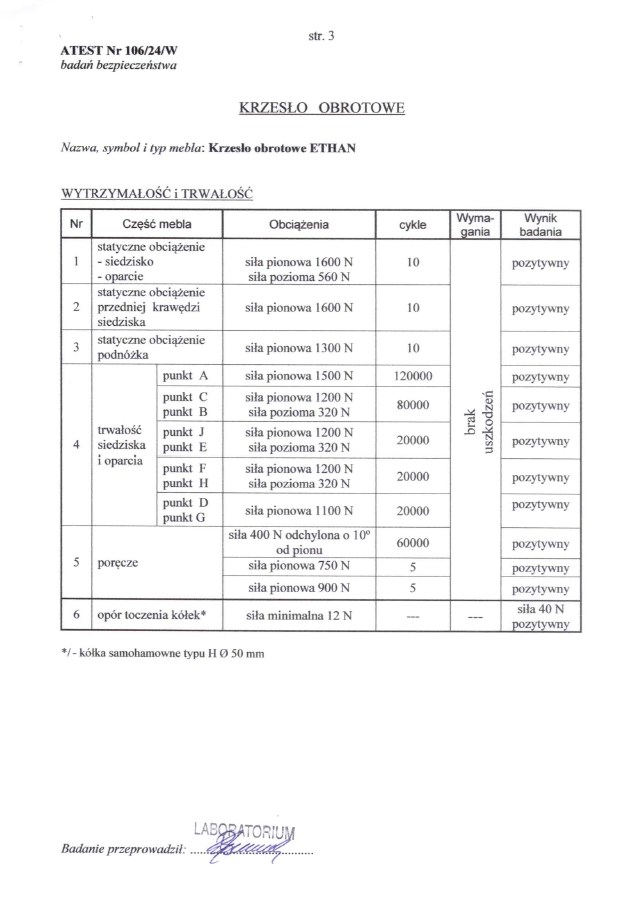 ETHAN fotel gabinetowy popielaty (1p=1szt)