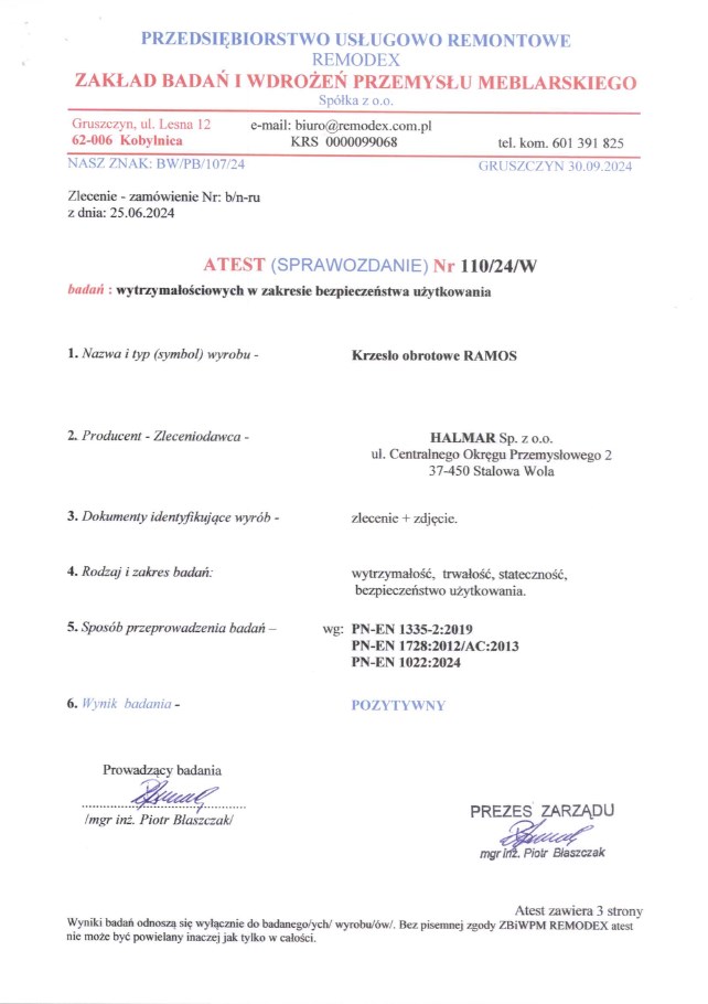 RAMOS fotel gabinetowy czarny (1p=1szt)