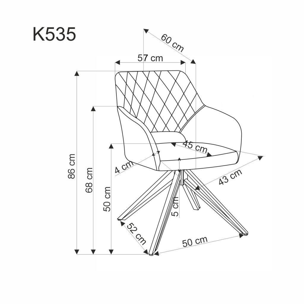 K535 krzesło beżowy (1p=2szt)