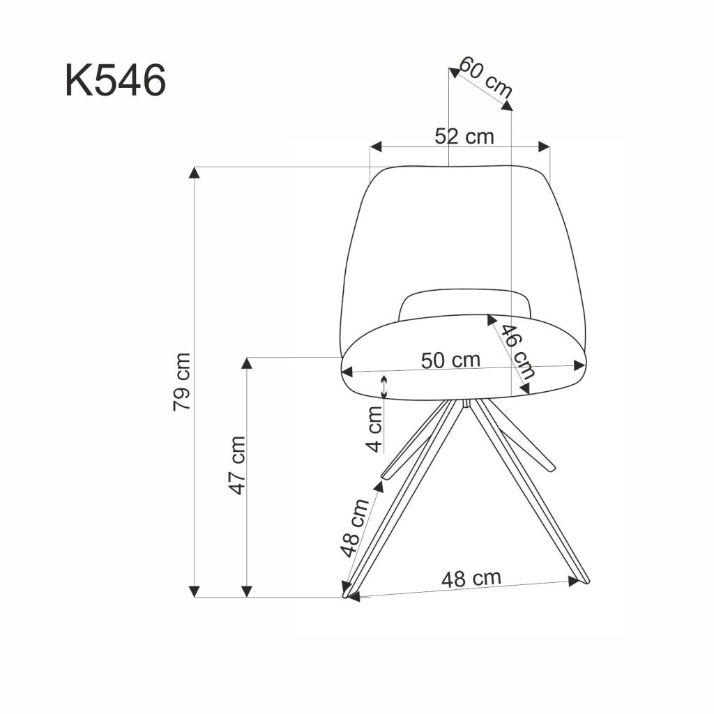 K546 krzesło musztardowy (2p=2szt)