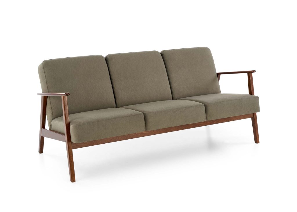 MILANO 3S sofa - oliwkowy tap. Castel 39 (1p=1szt)