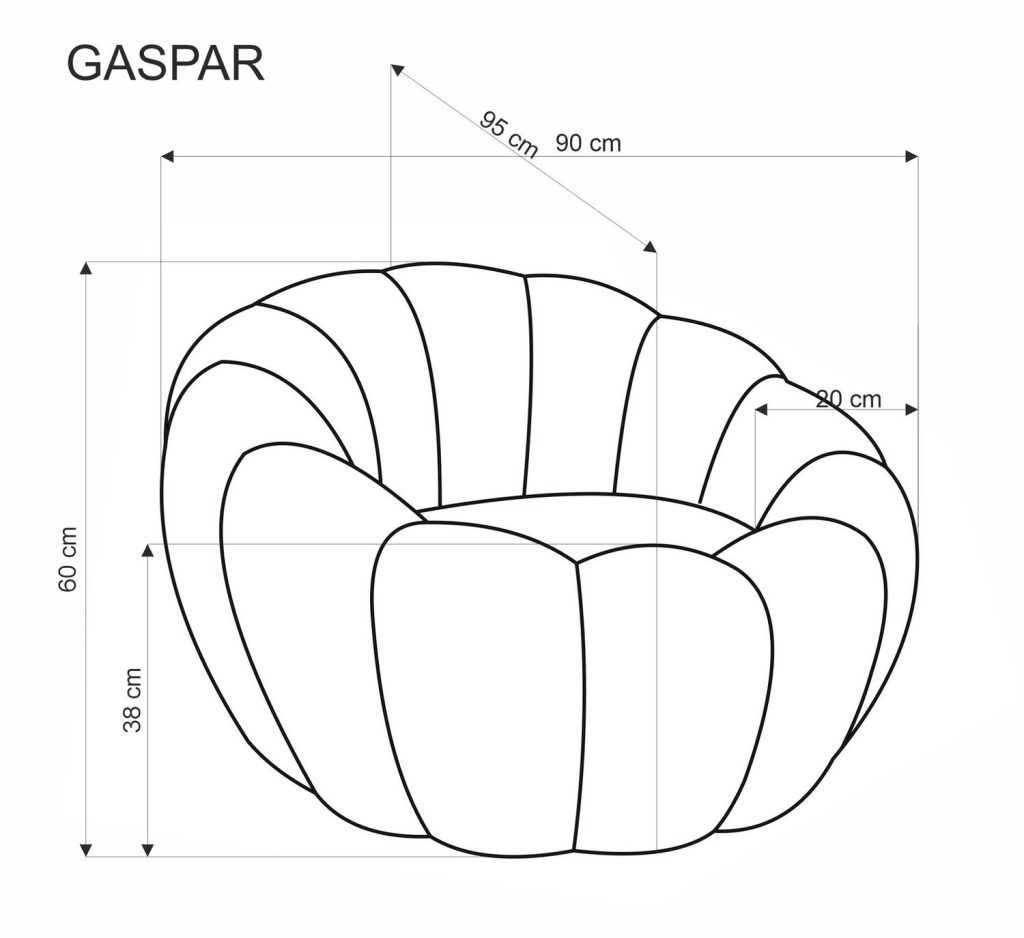 GASPAR 2 fotel wypoczynkowy beżowy (1p=1szt)