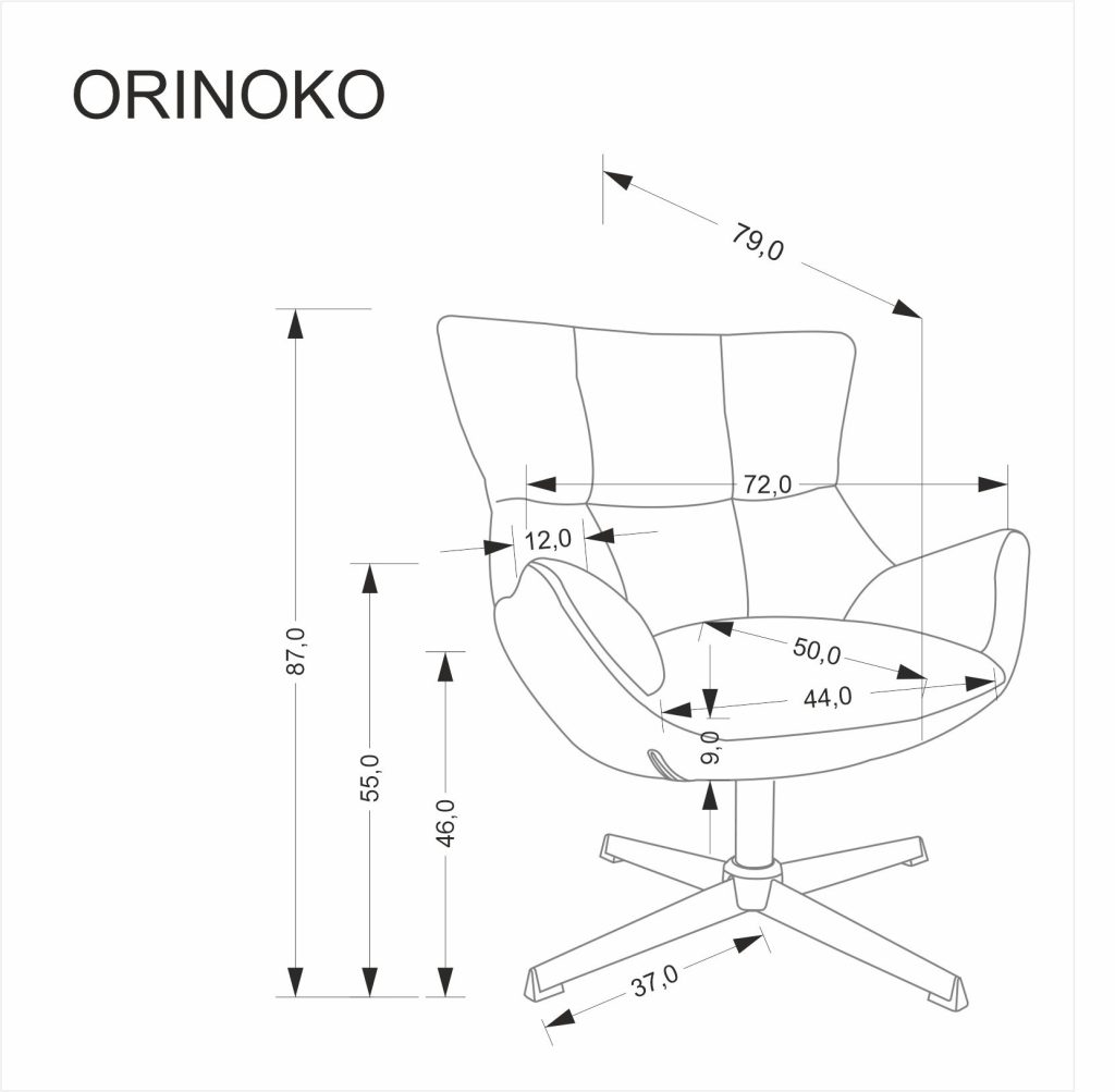 ORINOKO fotel wypoczynkowy beżowy (1p=1szt)