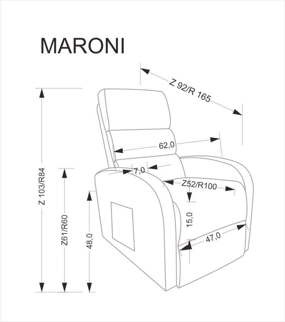 MARONI fotel wypoczynkowy beżowy (1p=1szt)