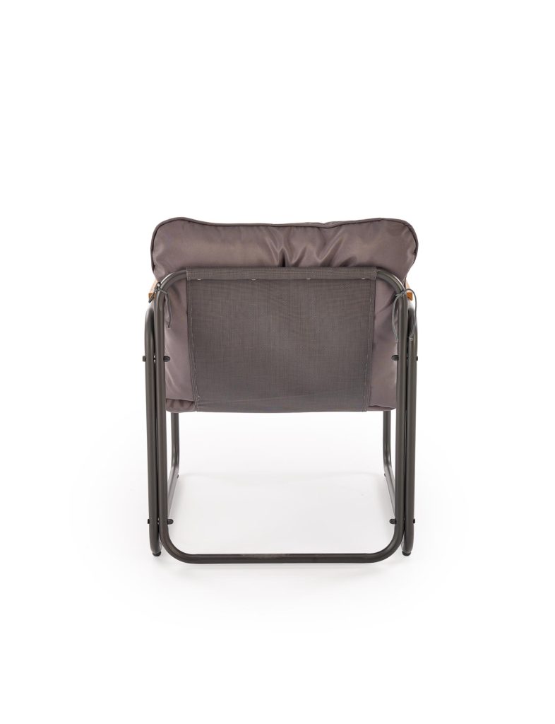 HUDSON, zestaw ogrodowy ( sofa, fotel 2x, ława ), popielaty / brązowy (1p=1zestaw)