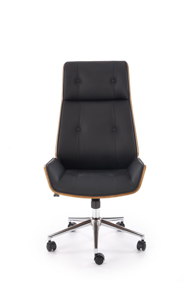 WEBSTER fotel gabinetowy orzechowy/czarny