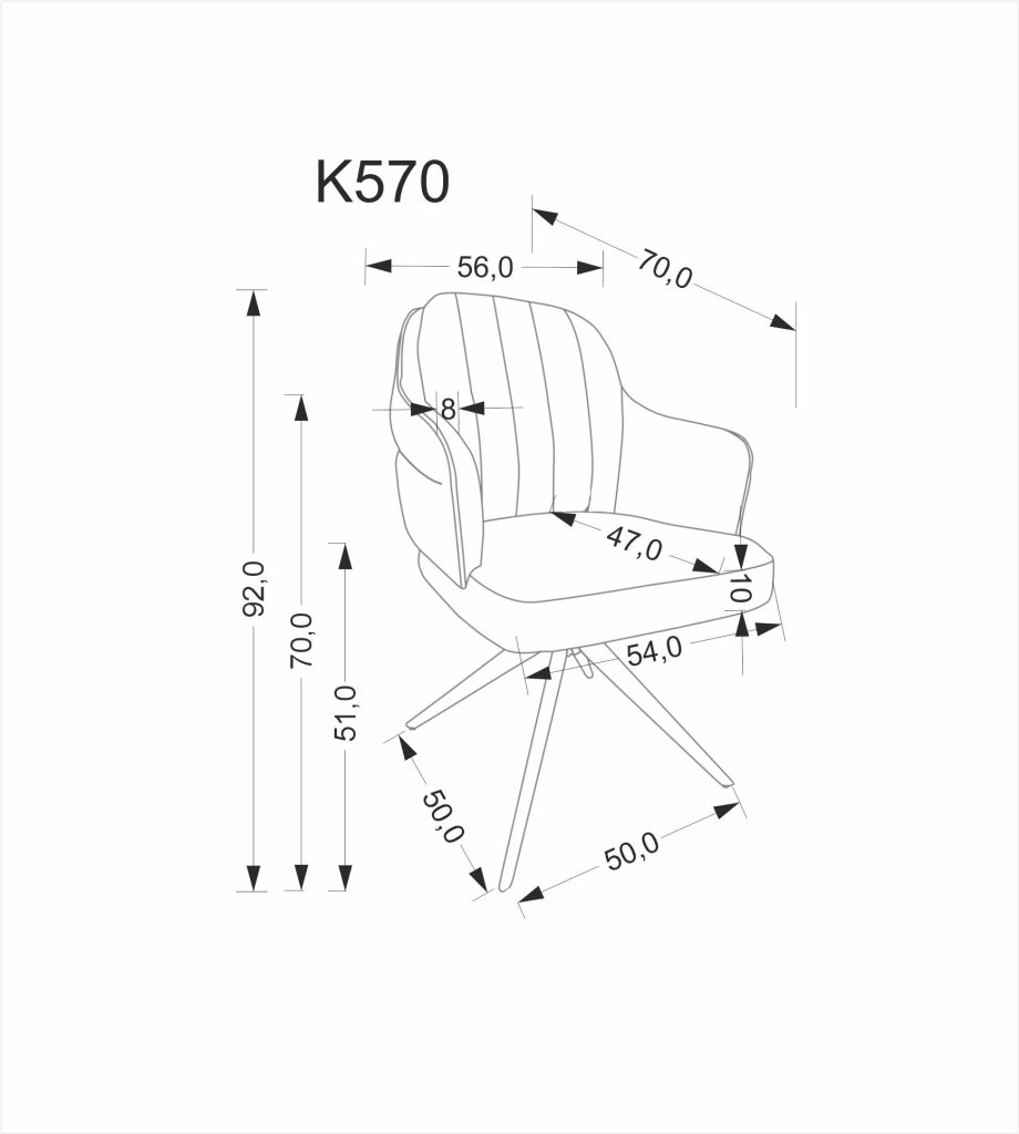 K570 krzesło beżowy (1p=2 szt)