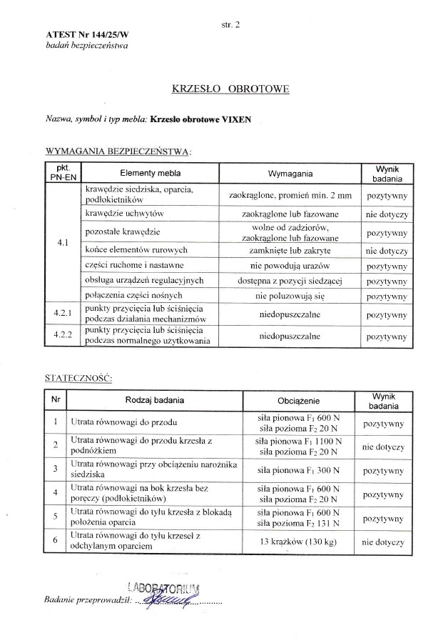 VIXEN fotel gabinetowy czarny (1p=1szt)