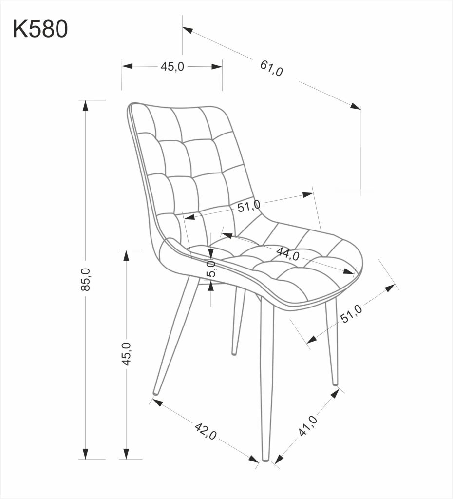 K580 krzesło, beżowy (1p=4szt)
