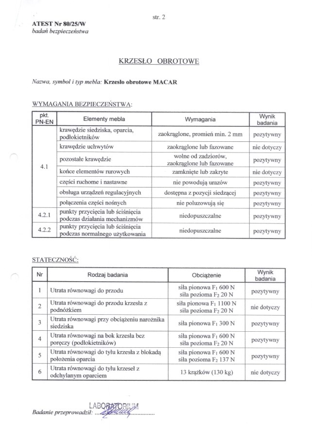 MACAR fotel gabinetowy, czarny (1p=1szt)