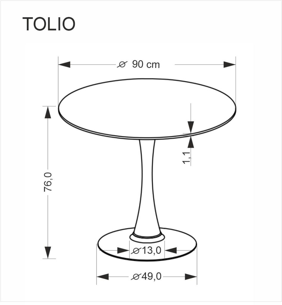 TOLIO stół okrągły, trawertyn/ kaszmir (3p=1szt)