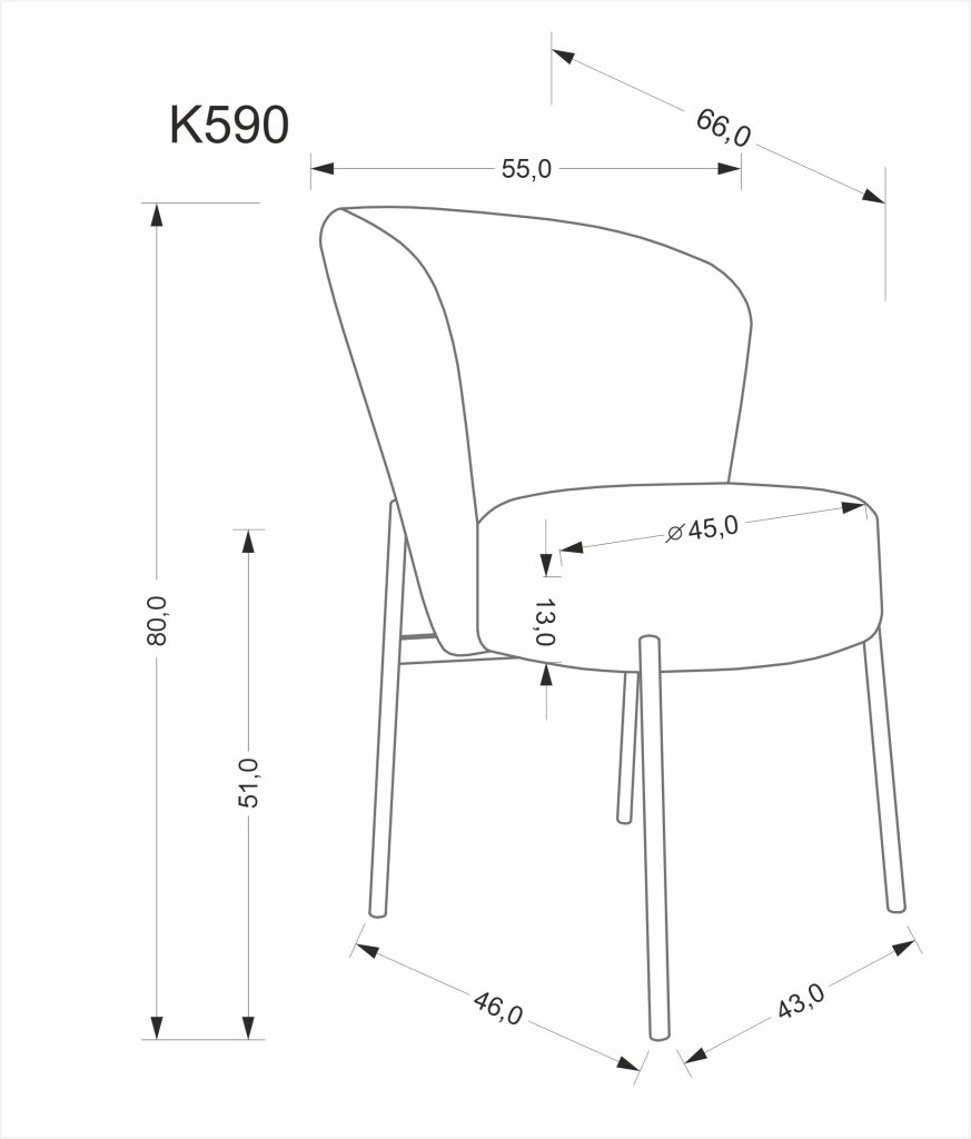 K590 krzesło beżowy (1p=2szt)