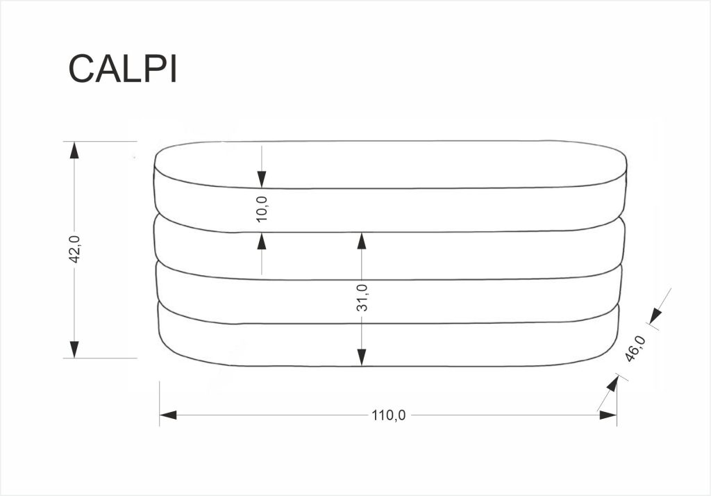 CALPI ławka z funkcją pojemnika, popielaty (1p=1szt)