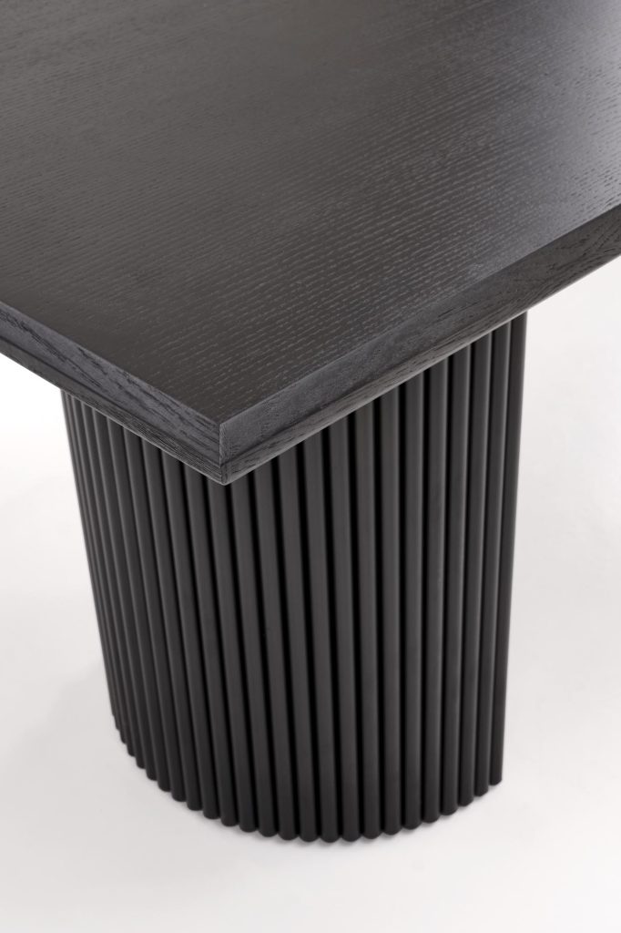 BOLERO stół rozkładany 160-250x90x78 cm dąb naturalny/czarny (3p=1szt)