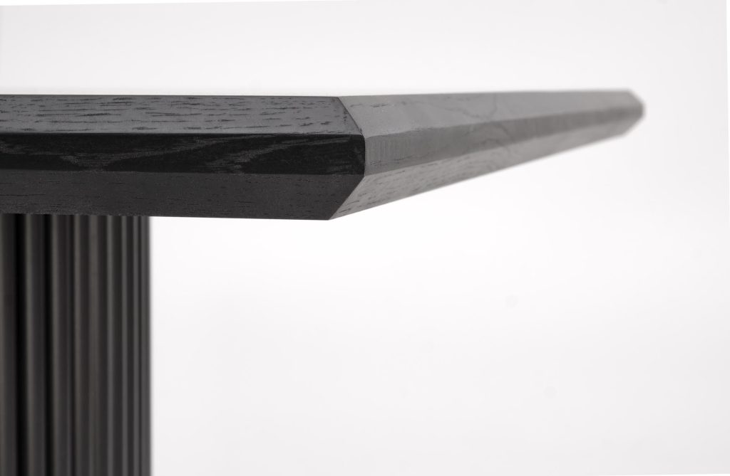 BOLERO stół rozkładany 160-250x90x78 cm dąb naturalny/czarny (3p=1szt)