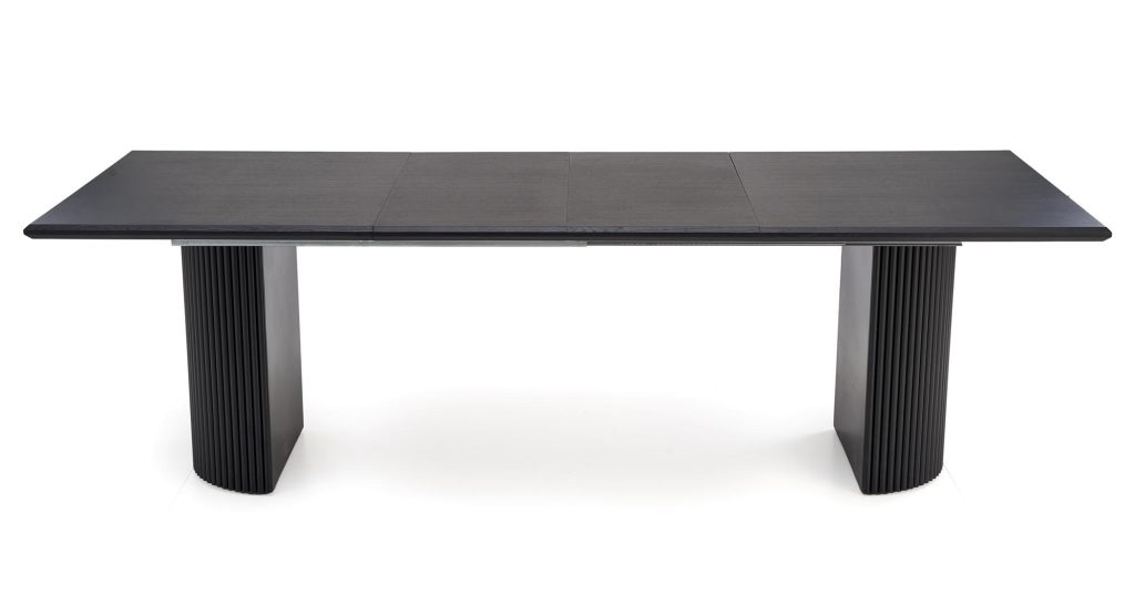 BOLERO stół rozkładany 160-250x90x78 cm dąb naturalny/czarny (3p=1szt)