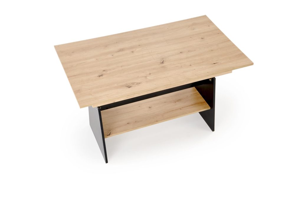 ERIKA ławostół rozkładany dąb artisan / czarny (3p=1szt)