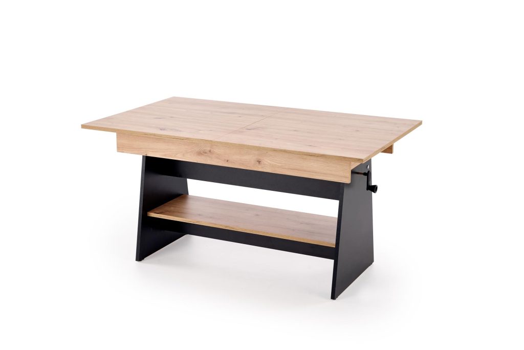 ERIKA ławostół rozkładany dąb artisan / czarny (3p=1szt)