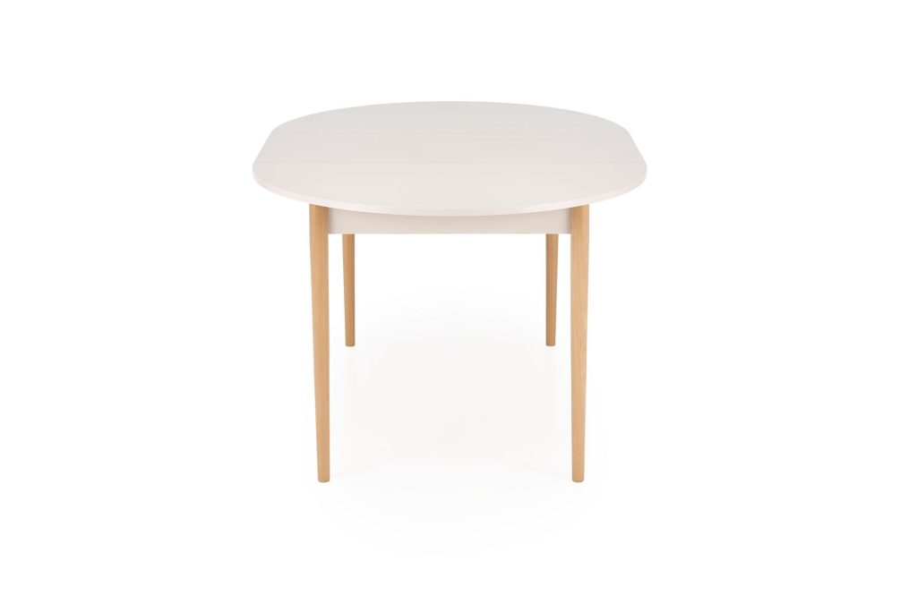 PIVOT stół rozkładany 102-142x102x75 cm, blat - kaszmir, nogi - naturalny (1p=1szt)