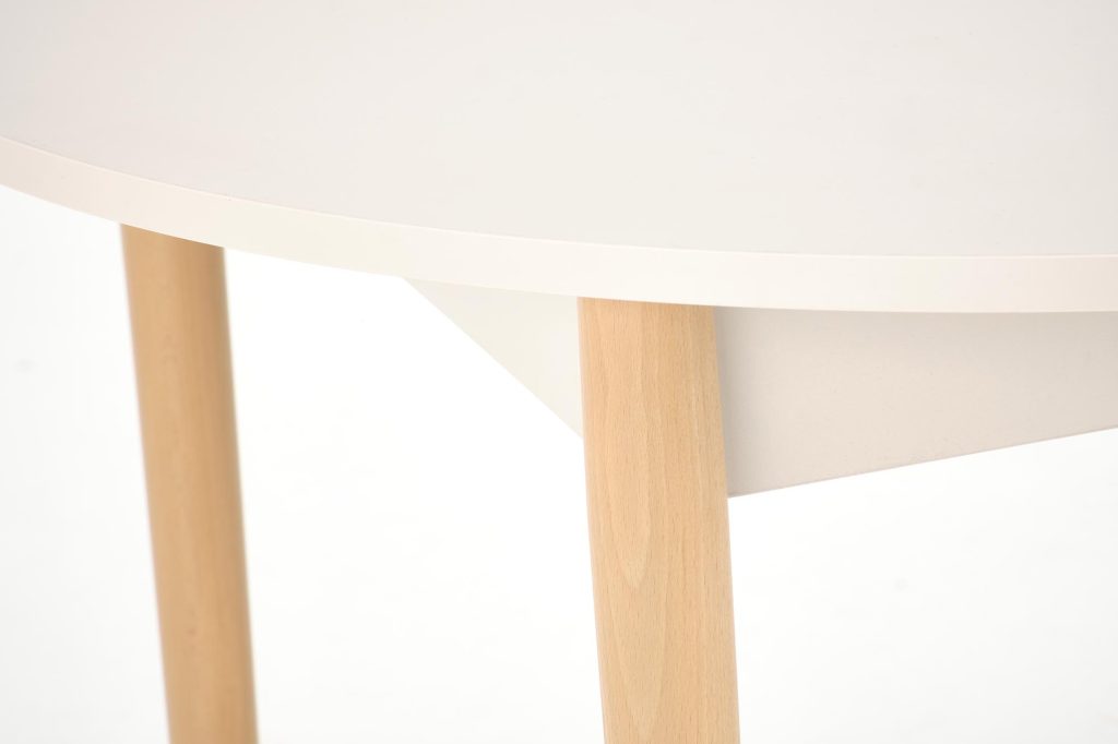 PIVOT stół rozkładany 102-142x102x75 cm, blat - kaszmir, nogi - naturalny (1p=1szt)