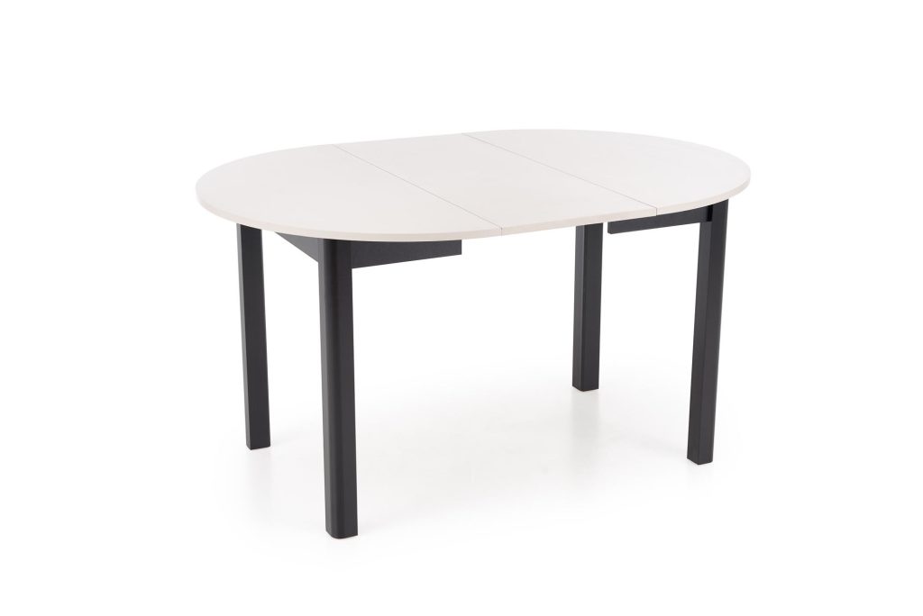 RINGO stół kolor blat kaszmir, nogi - czarny (102-142x102x76 cm) (2p=1szt)