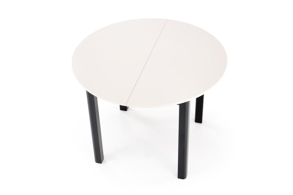 RINGO stół kolor blat kaszmir, nogi - czarny (102-142x102x76 cm) (2p=1szt)