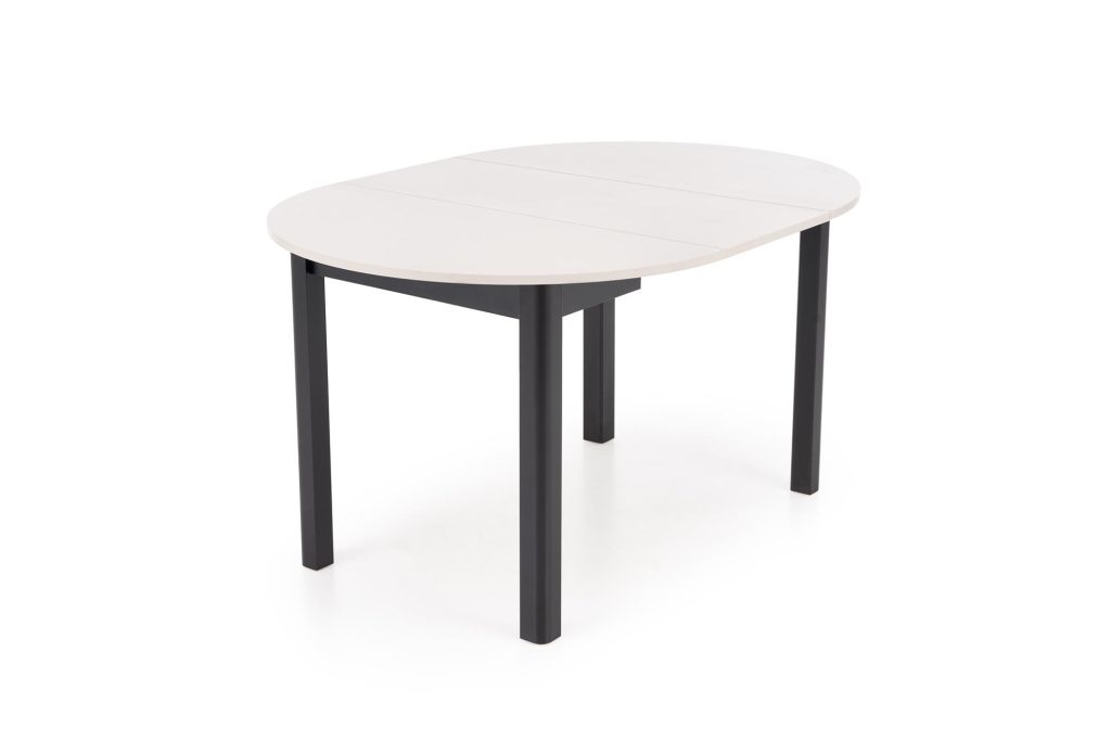 RINGO stół kolor blat kaszmir, nogi - czarny (102-142x102x76 cm) (2p=1szt)