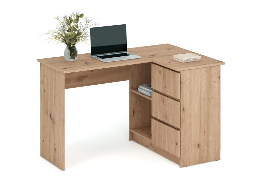 BEGA biurko, dąb artisan (2p=1szt)