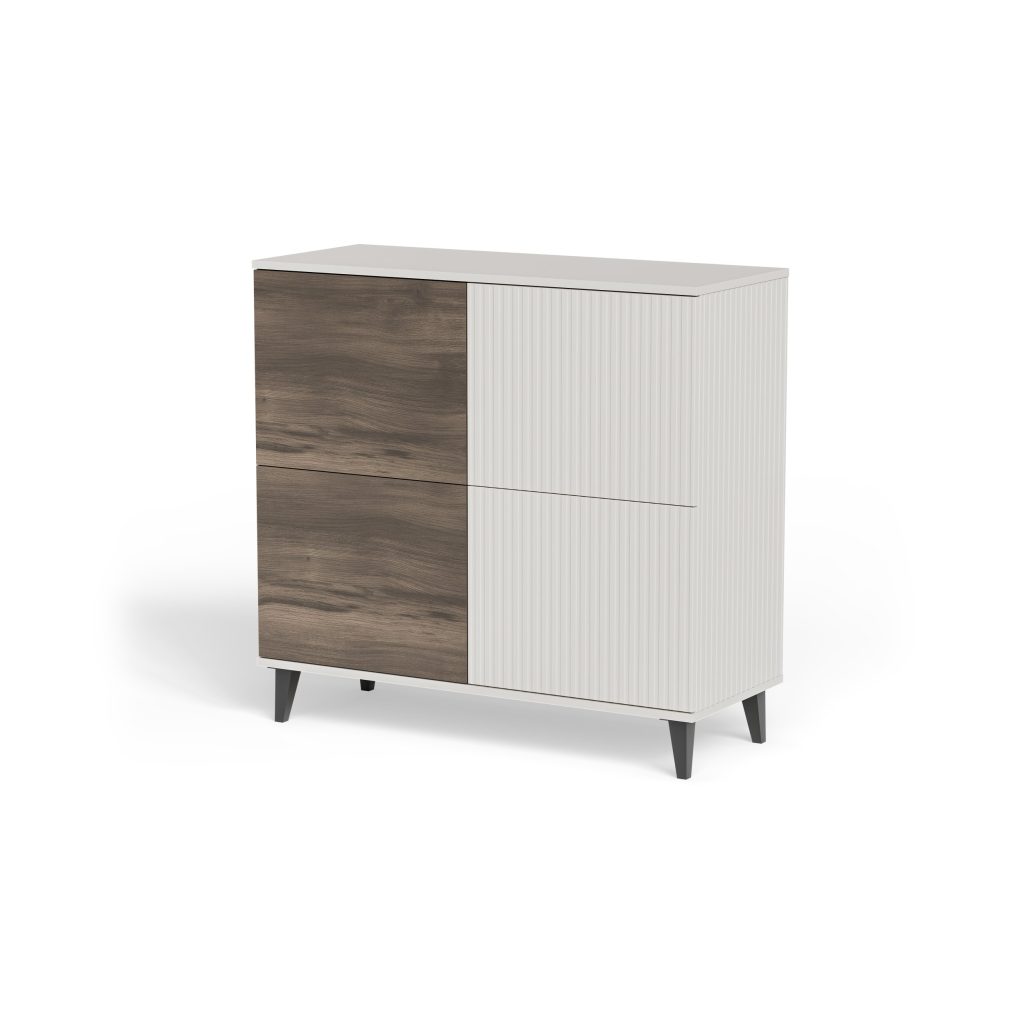 RANDOM 2 KM-2 komoda kaszmir / orzech / czarny (2p=1szt)