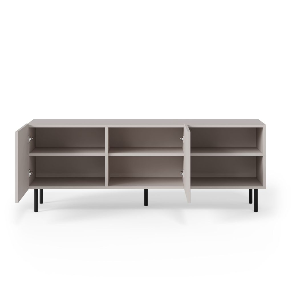 PAXOS RTV-1 TV stolik RTV 150 cm, kolor: kaszmir - czarny (2p=1szt)