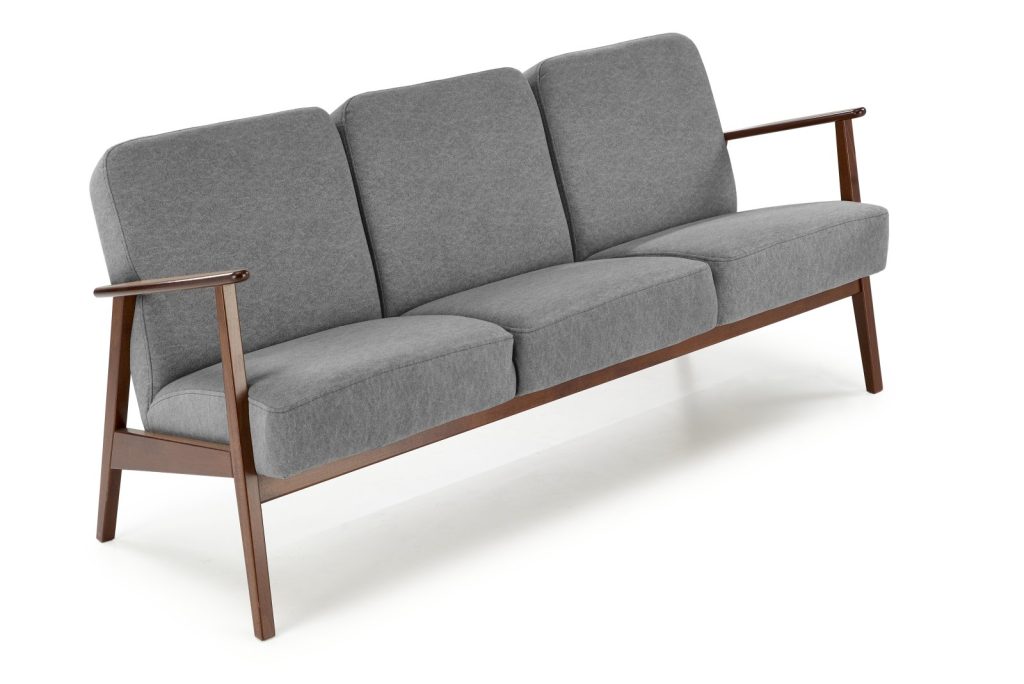 MILANO 3S sofa - popielaty tap. Castel 93 (1p=1szt)
